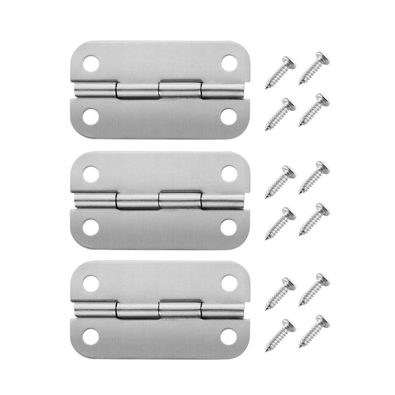 Radezon Stainless Steel Cooler Hinges Replacement for Igloo Style Ice Chests,316 Stainless Steel (3 PCS Cooler Hinges) - Image 1